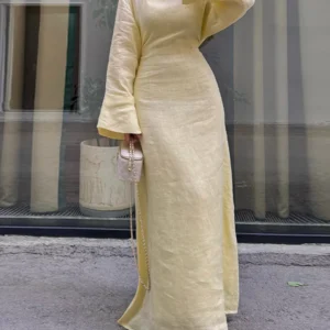 Long Dresses Blue Pink Yellow – Virelia Fashion