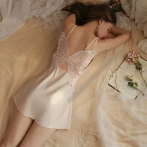 Slip Nightdress Top Floral Dress Butterfly Back Sexy – Virelia Fashion